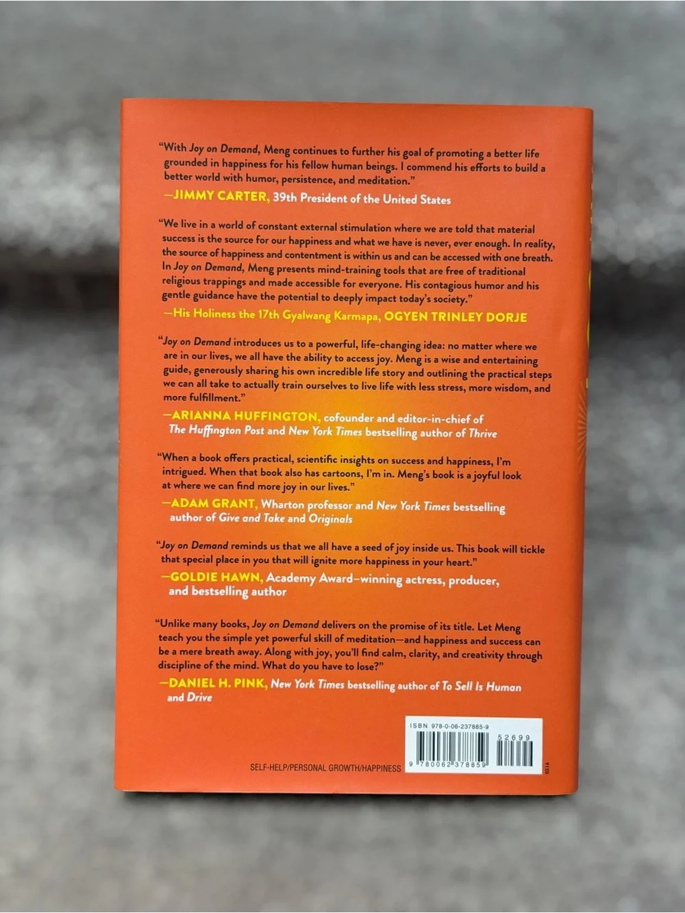 Joy on Demand Chade-Meng Tan Hardcover Happiness Mindfulness Self Help Book